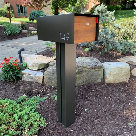 mail box on a metal pole|steel mailbox post residential.